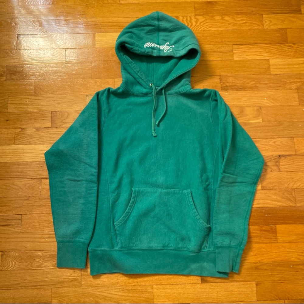‼️❌SOLD❌‼️Supreme Embroidered Script Hoodie —Green